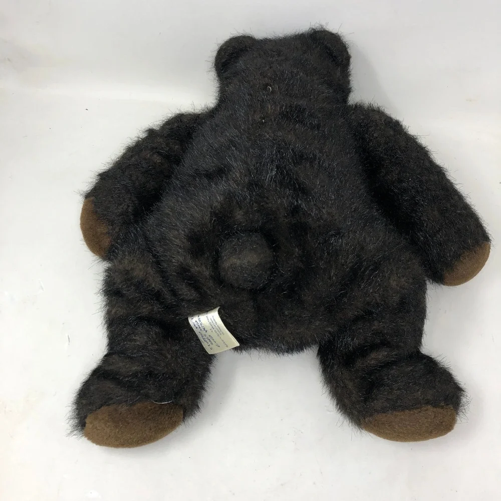 Vintage Build A Bear Plush Black Teddy Grizzly Brown Muzzle 1997 BABW